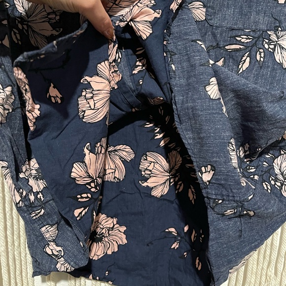 Shouthouse Dress Casual Summer Button-Down Shirt Sz L - Picture 5 of 8